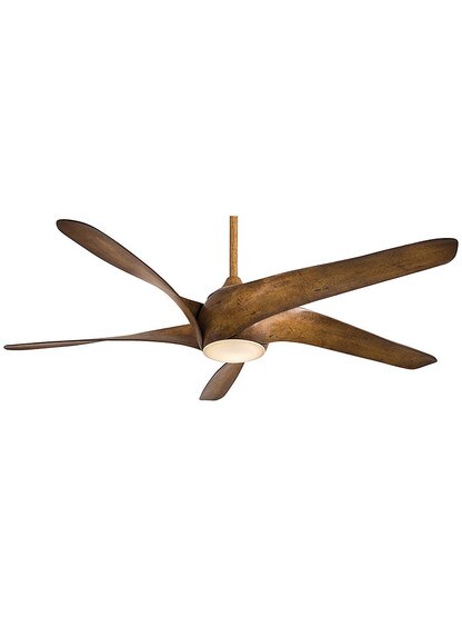 Artemis XL5 62 inch Ceiling Fan w/ LED Light Kit in Distressed Koa.